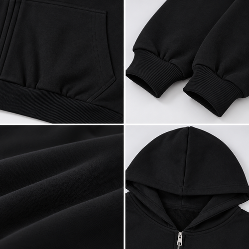 BASIC ZIP BLACK